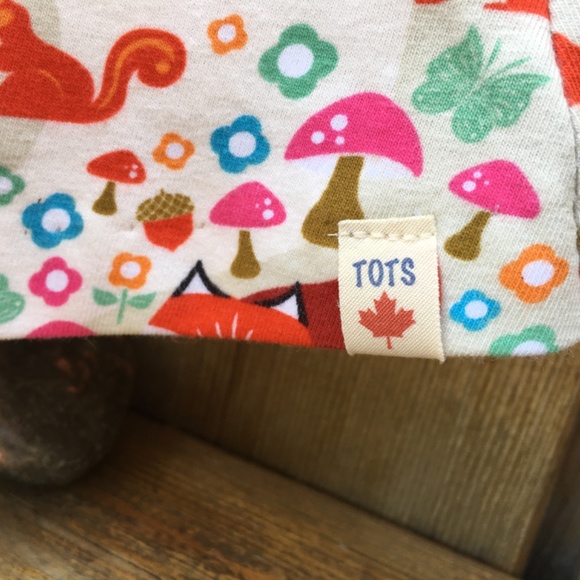 FOX PRINT DRESS Jersey Knit Size 1T - Picture 8 of 9